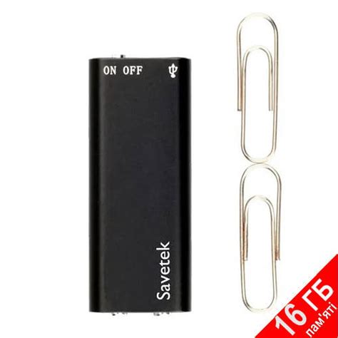 Цифровой микро диктофон с активацией голосом Savetek 200, 16 Гб памяти ...