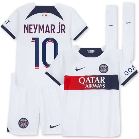 Neymar Jr Psg 2324 Away Kids Kit Soccerarmor