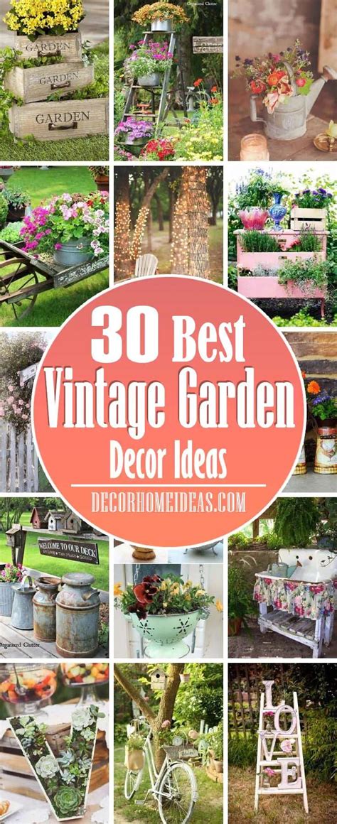 Charming Vintage Garden Decor Ideas To Give Your Outdoor Space A New