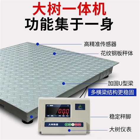 Bigtree工业地磅秤1 3吨工厂物流小型高精度小型电子平台吨秤5吨虎窝淘