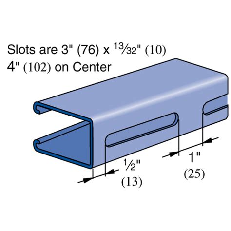 Unistrut P5500sl 1 58 X 2 716 12 Gauge Metal Framing Strut Lon