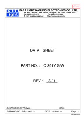 Fillable Online C Y Gw A Pdf Para Light Electronics Co Ltd