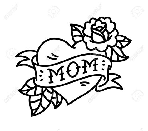 mom heart tattoo clipart 10 free Cliparts | Download images on ...