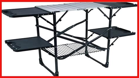 GCI Outdoor Slim Fold Cook Station Portable Outdoor Folding Table YouTube