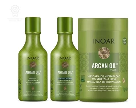 Kit Inoar Argan Oil Duo Sh Cond 250ml Mascara Argan Parcelamento