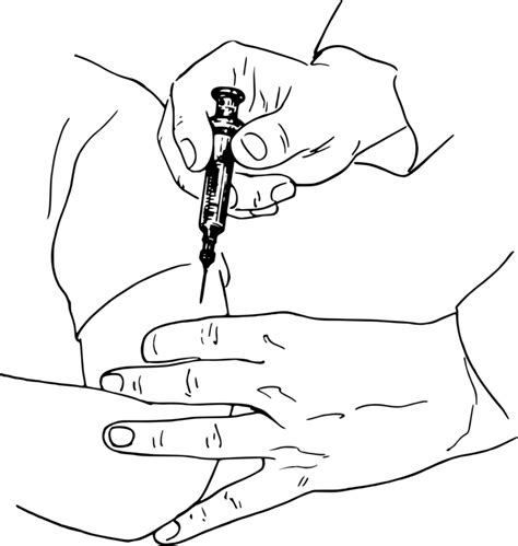 Injection Clipart Black And White