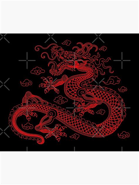 Red Chinese Dragon Throw Blanket For Sale By Soccatamam Redbubble