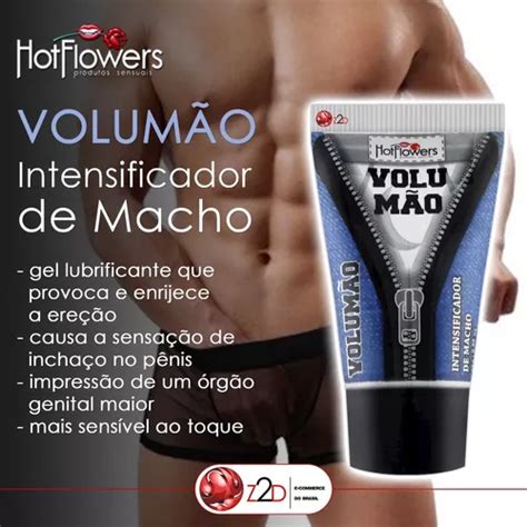 Volumão Gel Que Enrijece E Incha O Pênis Hot Flowers Parcelamento