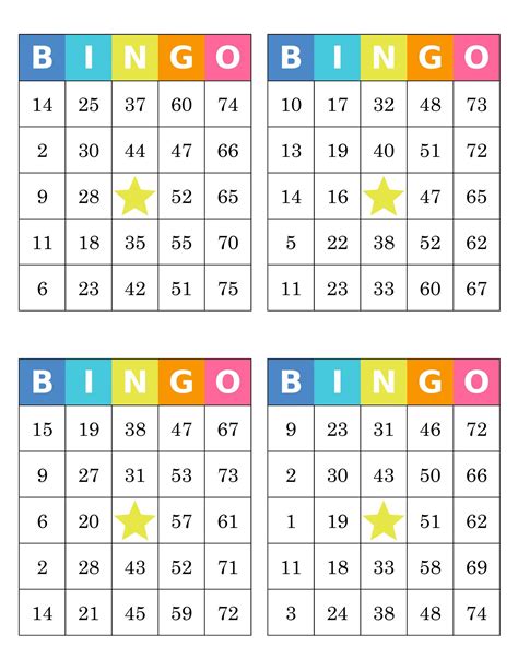 Pdf Printable Bingo Cards Per Page Free Printable Worksheet