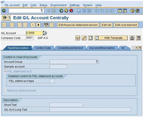 Learn How To Create An Sap General Ledger Account For Coa And Company Code