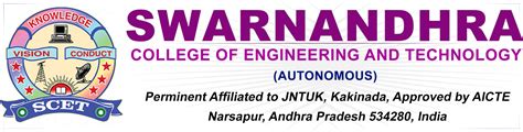 Swarnandhra College Of Engineering And Technologyautonomous Scet