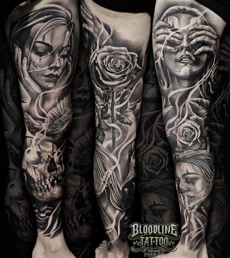 Chicano Sleeve Tattoos