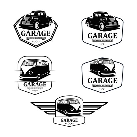 Garage classic logo vector 13795433 Vector Art at Vecteezy