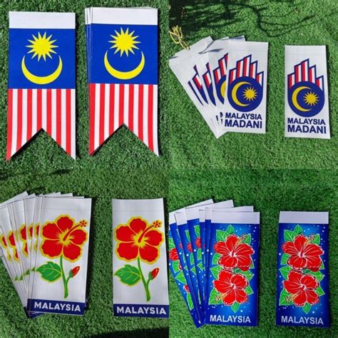 Flash Sale Keping Bendera Hiasan Merdeka Malaysia Flag Semarakkan