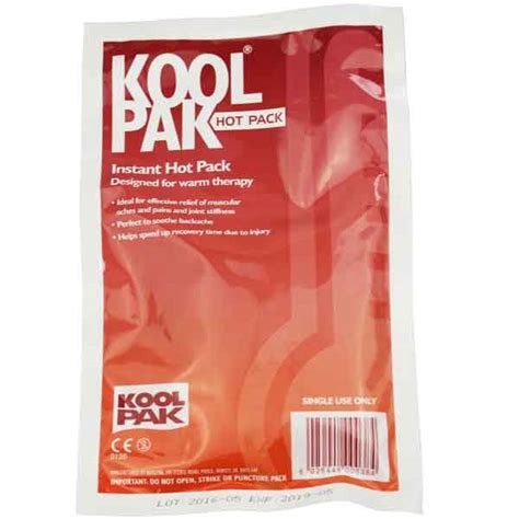 Koolpak Instant Hot Packs Heat Therapy Icepacks Less