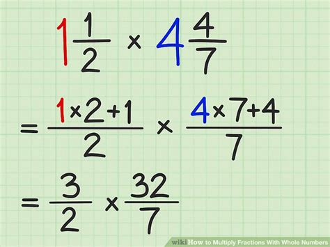 How To Multiply Fractions With Whole Numbers