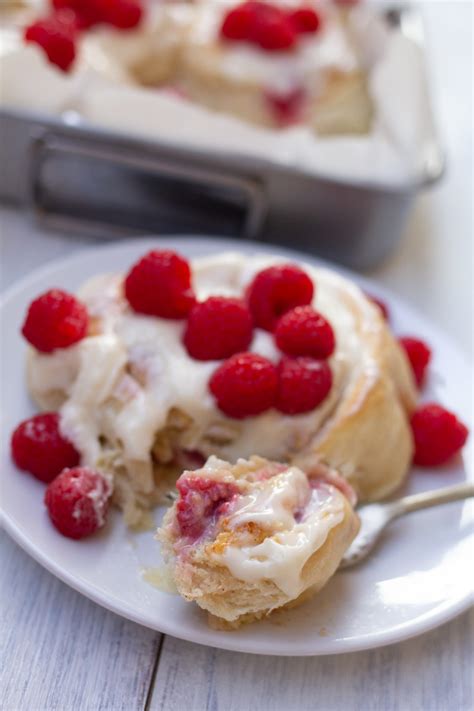 Raspberry Cream Cheese Cinnamon Rolls A Bountiful Kitchen