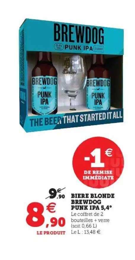 Promo Bière Blonde Brewdog Punk Ipa chez Super U iCatalogue fr
