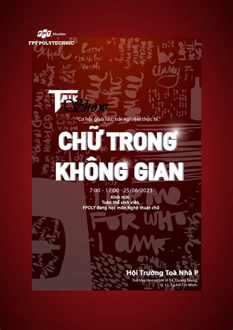 Muôn hình muôn idea với loạt poster Chữ trong không gian của sinh