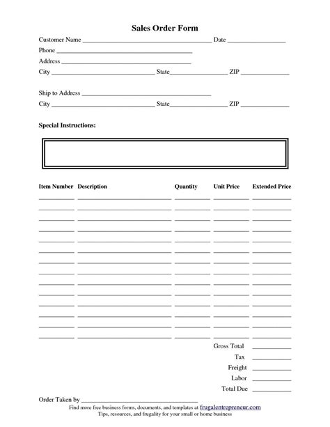 Free Business Form Templates Addictionary