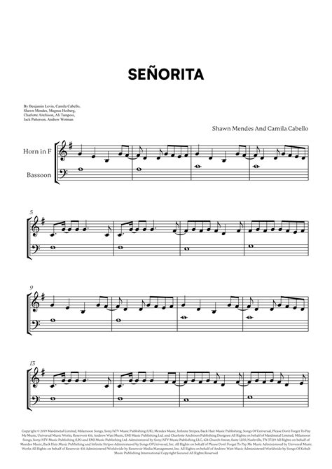 Señorita Arr Cadenza Editions Sheet Music Shawn Mendes And Camila