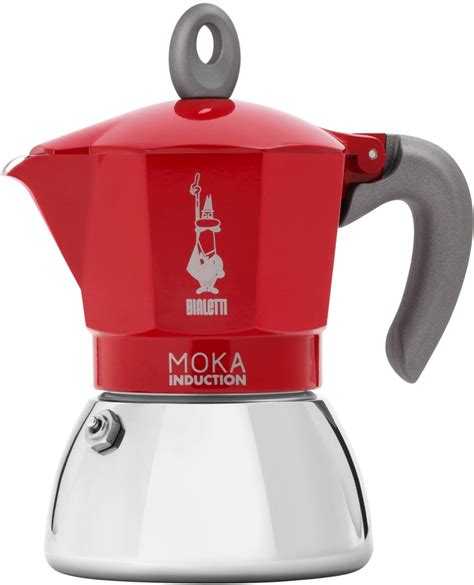 Bialetti Espressokocher Moka Induktion Red Kochform