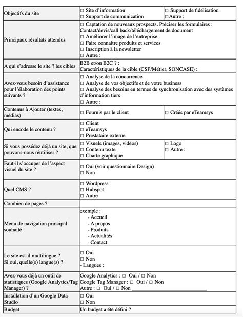 Cahier Des Charges D Un Site Internet D Finition Et Exemples