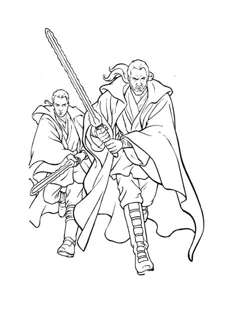 Obi Wan Kenobi Coloring Page Coloring Pages