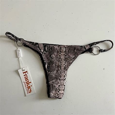 Frankie S Bikinis Swim Frankies Bikinis Boa Snake Print Bikini Bottoms S Poshmark