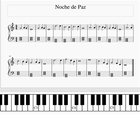 Noche De Paz Piano Tutorial Video En 2021 Partituras Partituras