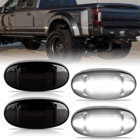 Amazon Popmotorz White Led Fender Side Marker Light Pcs Rear Bed