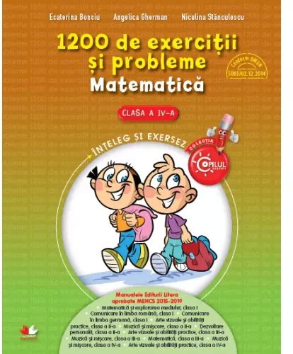 De Exercitii Si Probleme De Matematica Clasa A Iv A Lleu