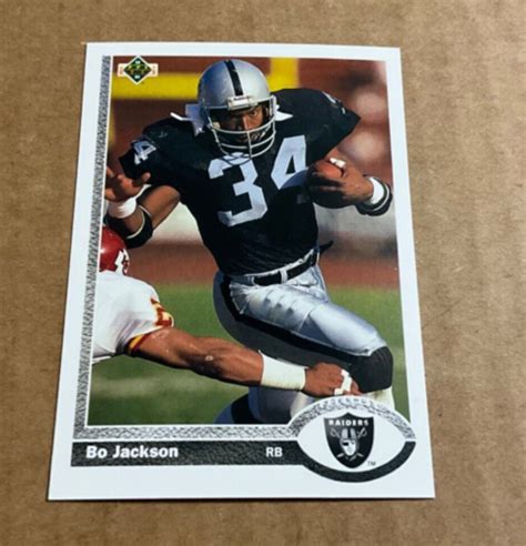 Upper Deck Bo Jackson Los Angeles Raiders Football Card Ebay