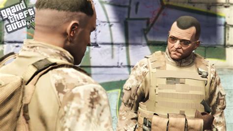 Gta Army Michael And Trevor Fib Vs Army Army Mission Youtube