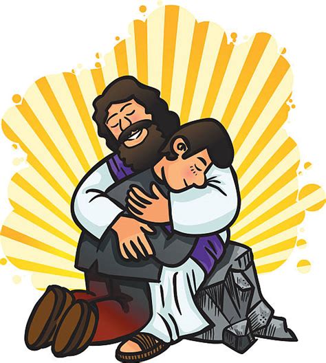 Jesus Hugging Illustrations, Royalty-Free Vector Graphics & Clip Art - iStock