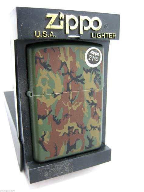 Zippo Lighter Matte Satin Finish Camouflage New Old Stock Original