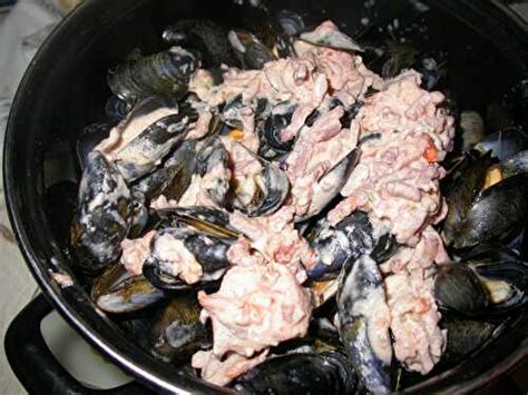 Moules Aux Lardons Tomates Et Boursin De Les Mets De Rosy Et Ses