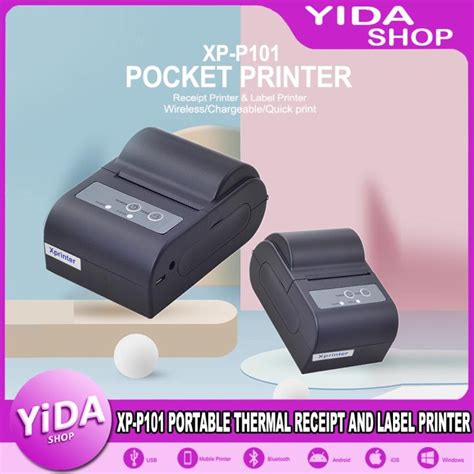 Yida Shop Xprinter Xp P Mobile Reciept Thermal Printer Bluetooth