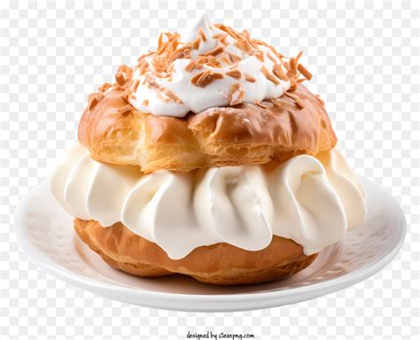 Creme Puff Day Pastelaria Chantilly png transparente grátis