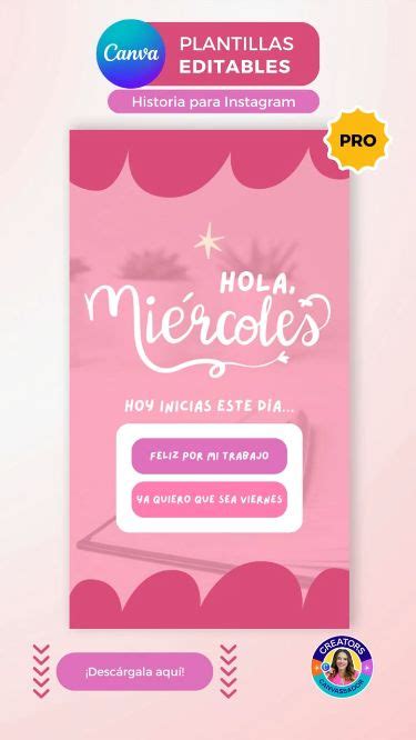 Plantilla Canva Pro Historia Para Instagram Miercoles In Create