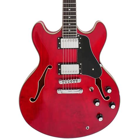 Sire Larry Carlton H7 Hollowbody Electric Guitar See Thru Red Guitar