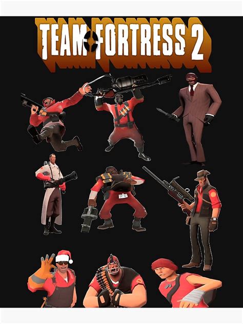 Team Fortress All Characters Classes With Tf Logo Classic T Shirt