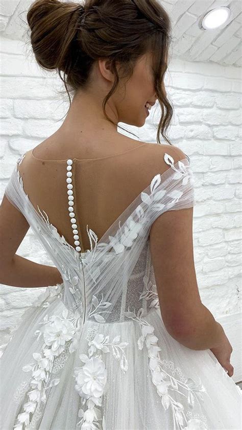 Princess Wedding Dress Off The Shoulder 3d Lace Appliques Boho Bride