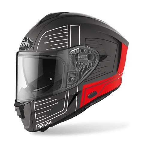 Airoh Helmet Spark Cyrcuit Matte Red