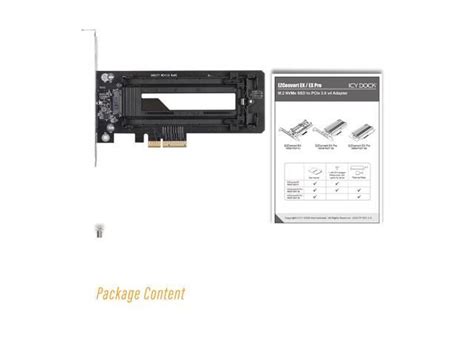 Icy Dock MB987M2P B 1 X M 2 NVMe SSD To PCIe 3 0 X4 Adapter