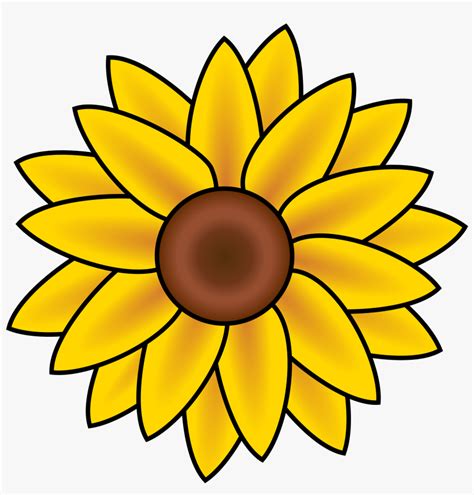 Sunflower Template Clip Art