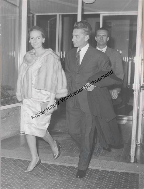 Original Autogramm Herbert Von Karajan Und Eliette Von Karajan