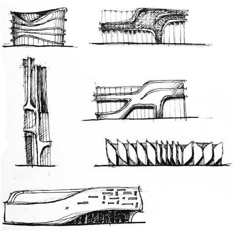 Architectural Sketches part 1 on Behance | Architecture concept ...