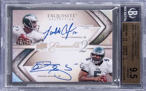 Lot Detail 2009 Upper Deck Exquisite Collection 2s Cm Randall Cunningham And Donovan Mcnabb