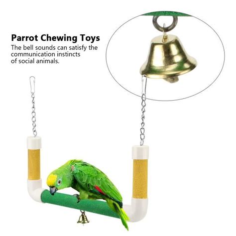 Fas Pcs Set Oiseau Perroquet Jouets Color S Suspendus Cloche